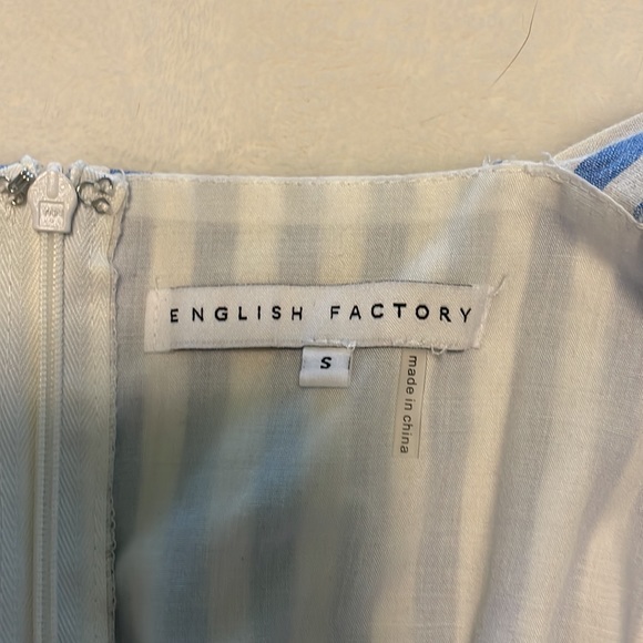 Vici English Factory Striped Tie Shoulder Maxi Dress Sz. S - Picture 7 of 9